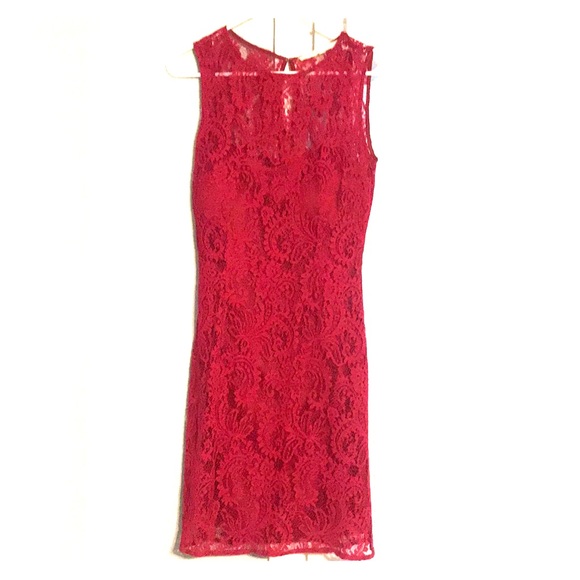 fuchsia pink lace dress